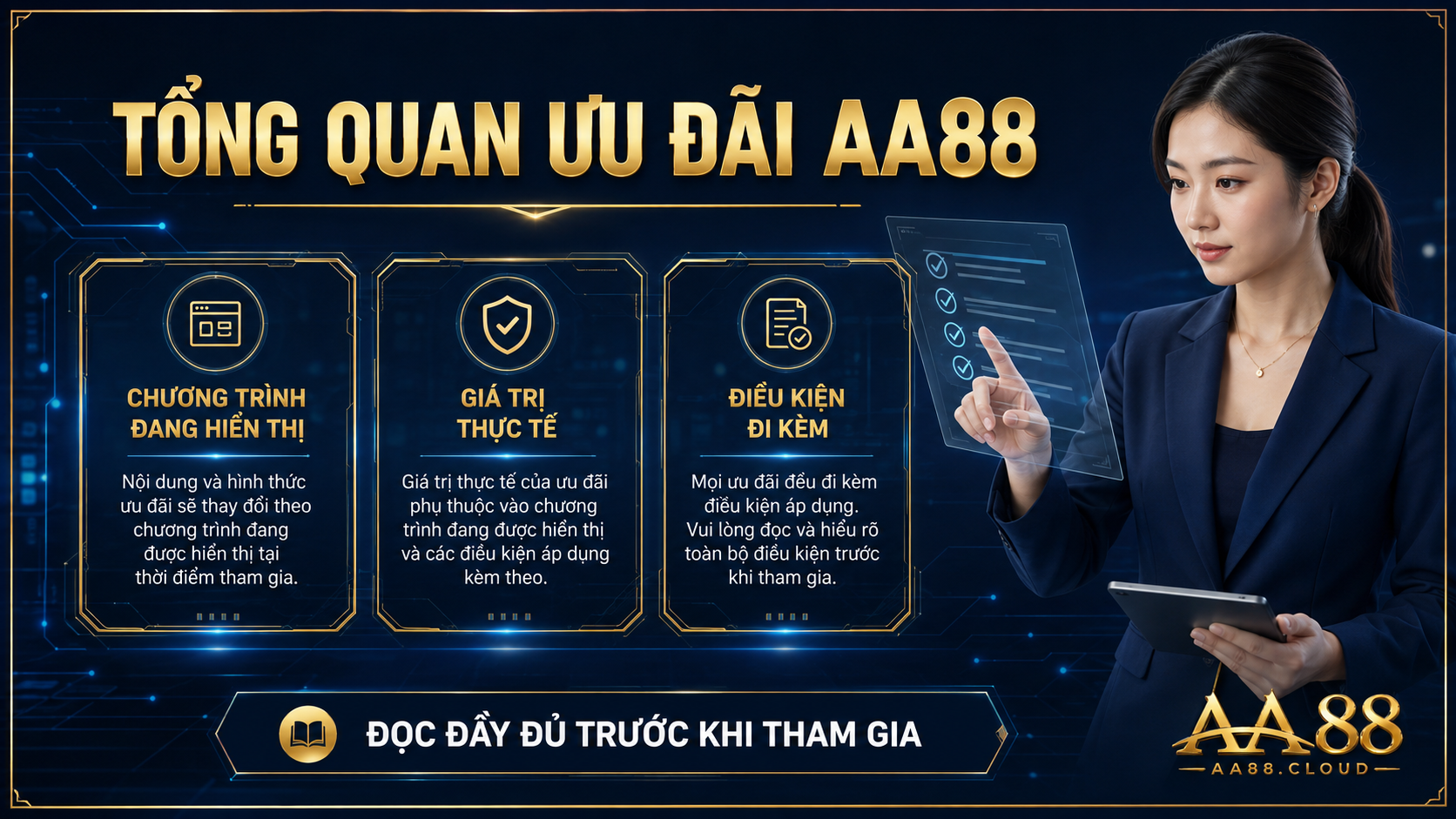 Tổng quan ưu đãi: giá trị thực tế phụ thuộc chương trình đang hiển thị và toàn bộ điều kiện đi kèm.